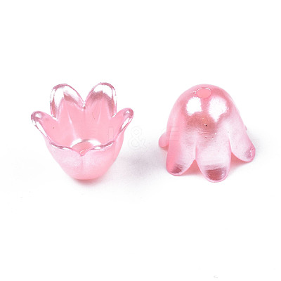 Spray Paint ABS Plastic Imitation Pearl Beads MACR-N013-001C-1