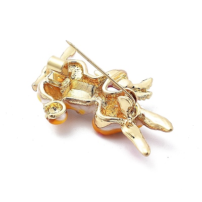 Alloy Enamel Brooch JEWB-C037-27G-1