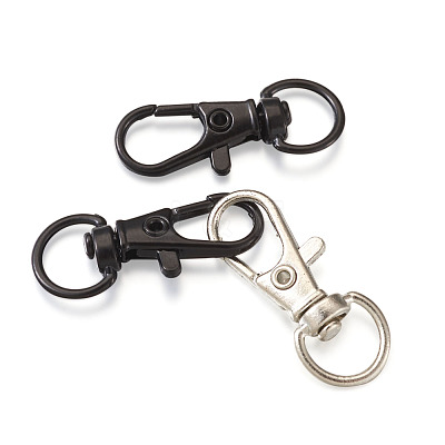 Alloy Swivel Lobster Claw Clasps PALLOY-CD0001-04-1