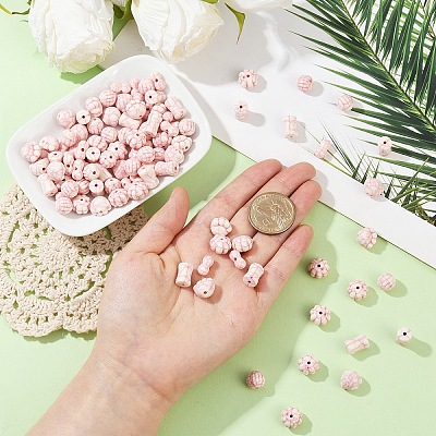 100Pcs 5 Styles Acylic Imitation Turquoise Beads OACR-YW0002-54-1