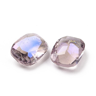 Crackle Moonlight Style Glass Rhinestone Cabochons RGLA-J038-IO-1
