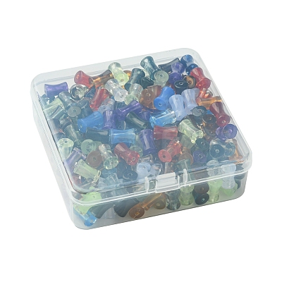 250Pcs Gradient Color Transparent Acrylic Beads OACR-FS0001-93-1
