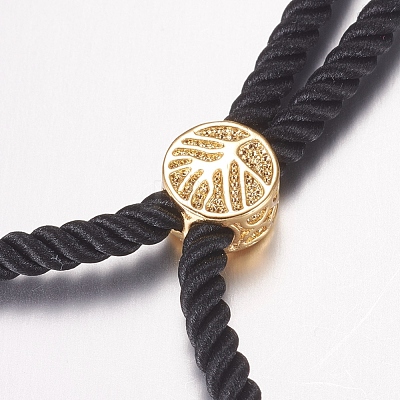 Nylon Twisted Cord Bracelet Making MAK-F019-04G-1