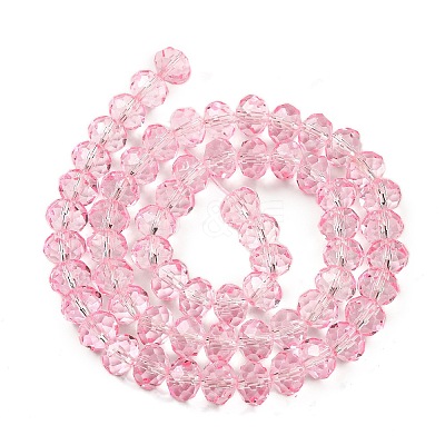Transparent Baking Paint Glass Beads Strands LS-DGLA-A034-T8mm-D09-1