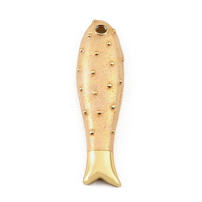Brass Enamel Pendants KK-CBAF17A-06G-06-1