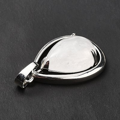 Natural Quartz Crystal Pendants G-B033-04P-20-1