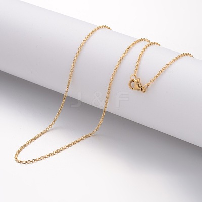 Ion Plating(IP) 304 Stainless Steel Necklace MAK-G004-05G-1