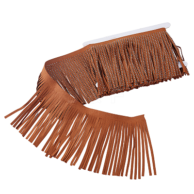 PU Imitation Leather Tassel Ribbon DIY-GF0013-45A-1