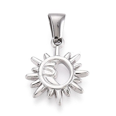 303 Stainless Steel Pendants STAS-Q110-10P-1