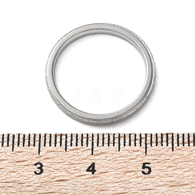 Non-Tarnish Textured 201 Stainless Steel Simple Thin Finger Ring for Women RJEW-I089-26P-1