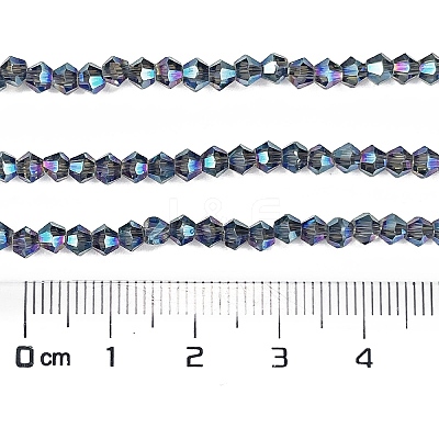 Transparent Electroplate Glass Beads Strands EGLA-A039-T3mm-UA07-1