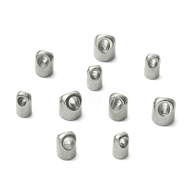 15Pcs 3 Styles 303 Stainless Steel Cord End/Tips STAS-CJ0003-37-1