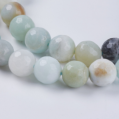 Natural Flower Amazonite Beads X-G-H1431-2-1