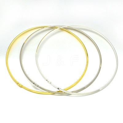 Brass Choker Collar Necklace Making BJEW-F132-02-1