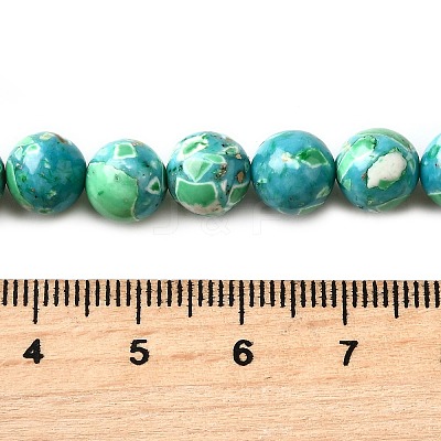 Dyed Natural Magnesite Beads Strands G-L617-D01-8mm-1