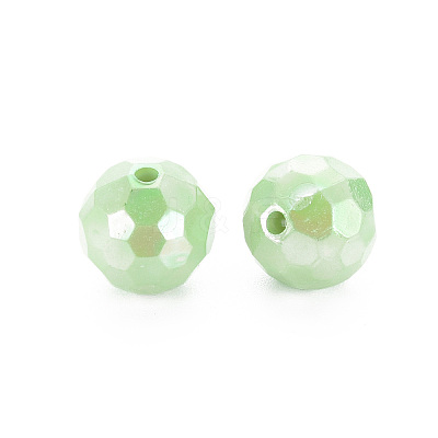 Opaque Acrylic Beads LS-X-TACR-S154-10F-01-1