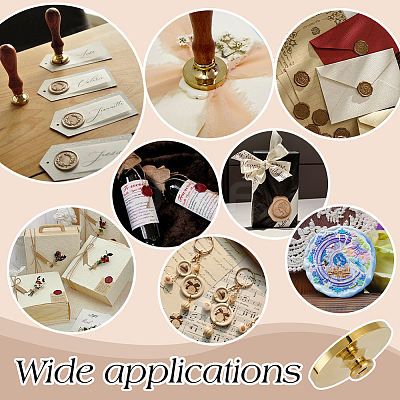 DIY Scrapbook Blank Brass Wax Seal Stamp Heads DIY-WH0899-902B-05-1