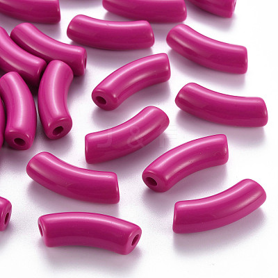 Opaque Acrylic Beads MACR-S372-001B-S006-1