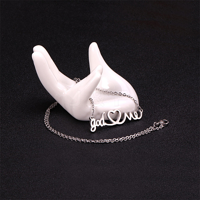 Stainless Steel Pendant Necklaces JN071A-X-1