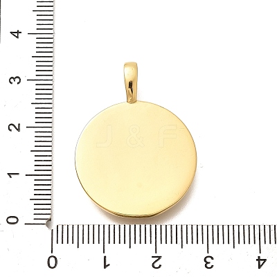 Rack Plating Brass Micro Pave Clear Cubic Zirconia Pendants with Shell KK-M309-42G-D-1