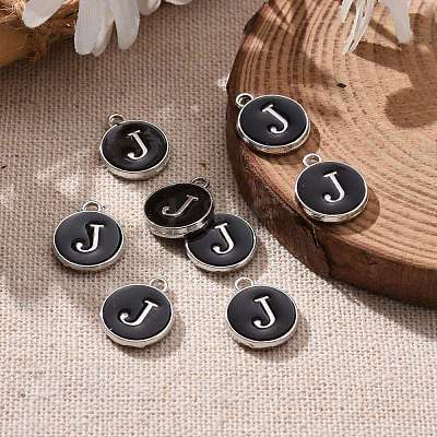 Platinum Plated Alloy Charms X-ENAM-S118-02J-P-1