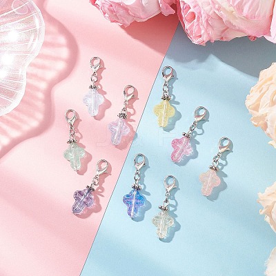 9Pcs Glass Pendant Decorations X1-HJEW-JM03929-02-1