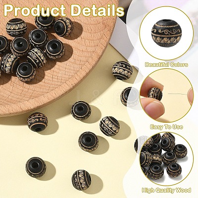20Pcs Painted Natural Wood Beads WOOD-YW0001-67-1