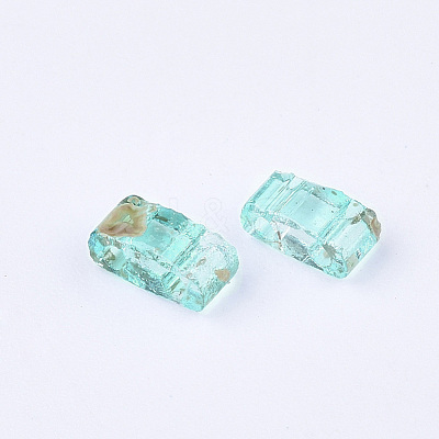 2-Hole Transparent Glass Seed Beads SEED-S023-30B-21-1