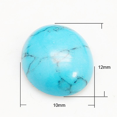 Gemstone Cabochons G-H1596-12x10x4mm-17-1