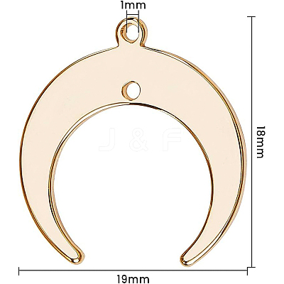 Brass Pendants KK-BC0005-16G-1