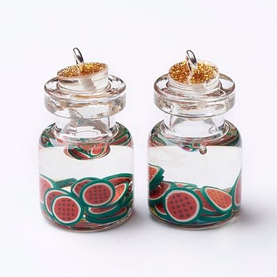 Imitation Food Resin Pendants RESI-CJC0001-49I-1