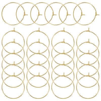 304 Stainless Steel Hoop Earring Settings STAS-UN0015-67-1