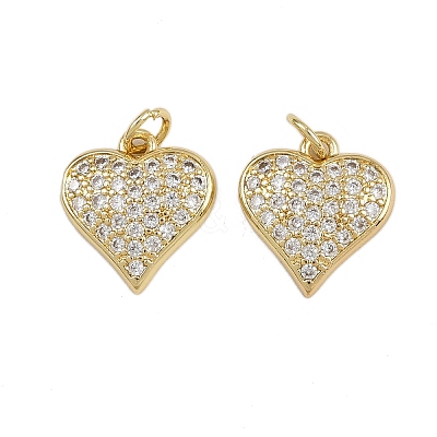 Brass Micro Pave Cubic Zirconia Pendants ZIRC-I367-11G-12-1