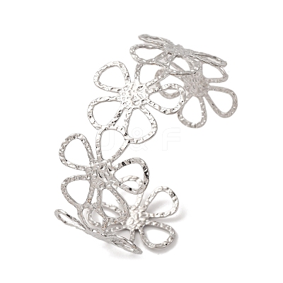 304 Stainless Steel Cuff Bangles BJEW-B135-01A-P-1