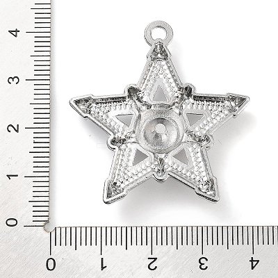 Alloy Rhinestone Pendants ALRI-S001-16P-02-1