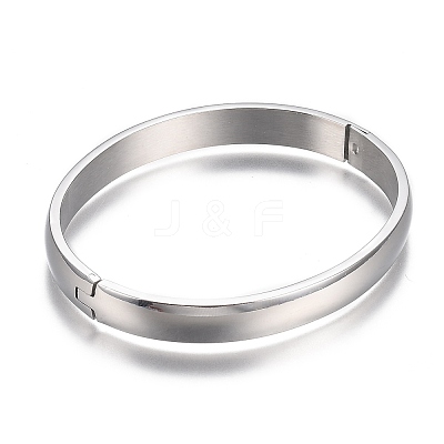 Tarnish Resistant 304 Stainless Steel Bangles STAS-I166-36C-1