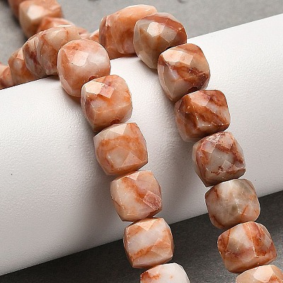 Natural Red Netstone Beads Strands G-H078-C17-01-1