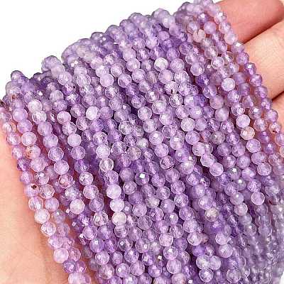 Natural Lavender Amethyst Beads Strands G-C127-A03-04-1