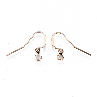 304 Stainless Steel Earring Hooks STAS-N092-104RG-NR-1