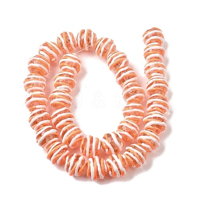Handmade Gold Sand Enamel Lampwork Beads LAMP-B035-03F-1