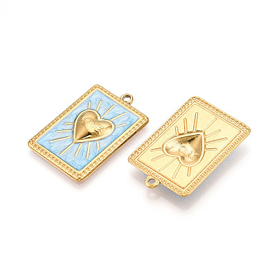 304 Stainless Steel Pendants STAS-N108-26C-G-1