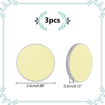3Pcs K9 Glass Reflective Lens AJEW-WR0002-23A-1
