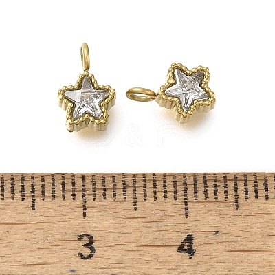 304 Stainless Steel Micro Pave Cubic Zirconia Charms LS-STAS-U027-02G-01-1