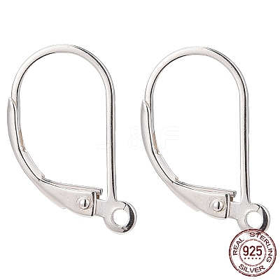 925 Sterling Silver Leverback Earring Findings STER-G027-22S-1
