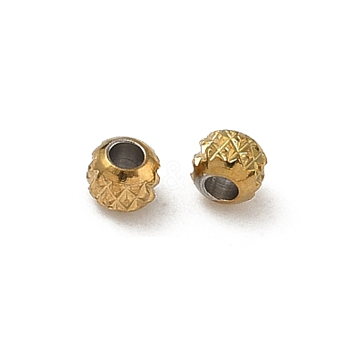304 Stainless Steel Beads STAS-P448-06B-G-1