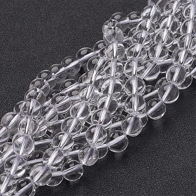 Synthetic Quartz Crystal Beads Strands GSR8mmA039-1-1