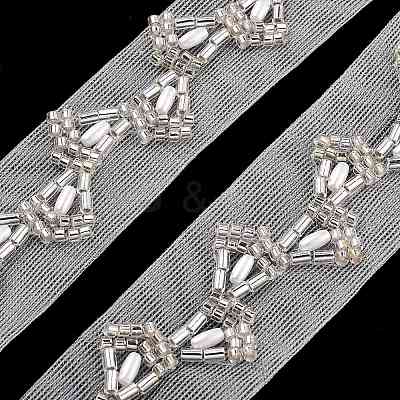 Polyester Leaf Lace Trims OCOR-A007-26-1