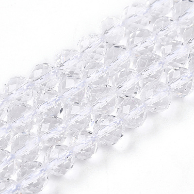 Natural Quartz Crystal Beads Strands G-S345-6mm-35-1