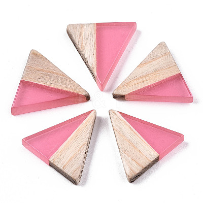 Translucent Resin & Wood Cabochons LS-CRES-N028-001A-A04-1