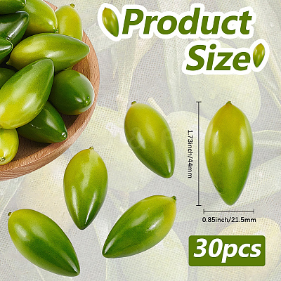 Foam Imitation Olive AJEW-GF0013-46-1